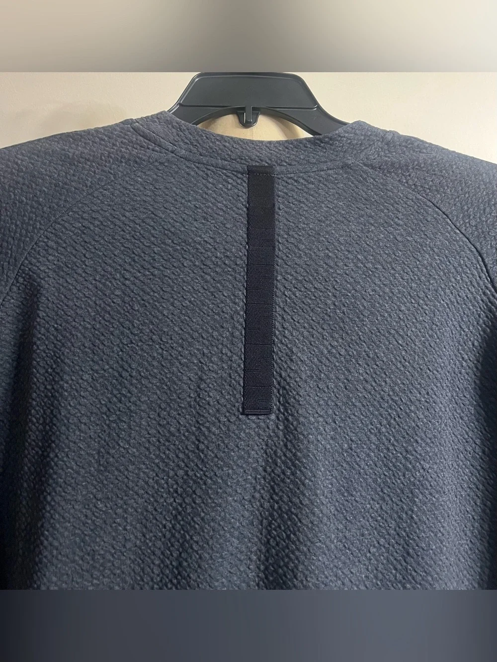Lululemon At Ease Crew Waffle Texture Dark Grey Size XXL